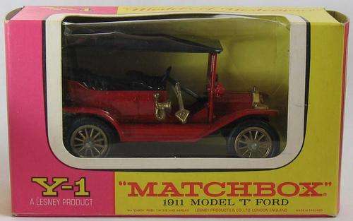 MATCHBOX Lesney Models Of Yesteryear Y-1 1911 Ford Model T 1968 MADE IN ENGLAND BOXED