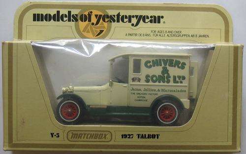 MATCHBOX 1927 TALBOT BOXED MADE IN ENGLAND Models Of Yesteryear 1978 Boxed