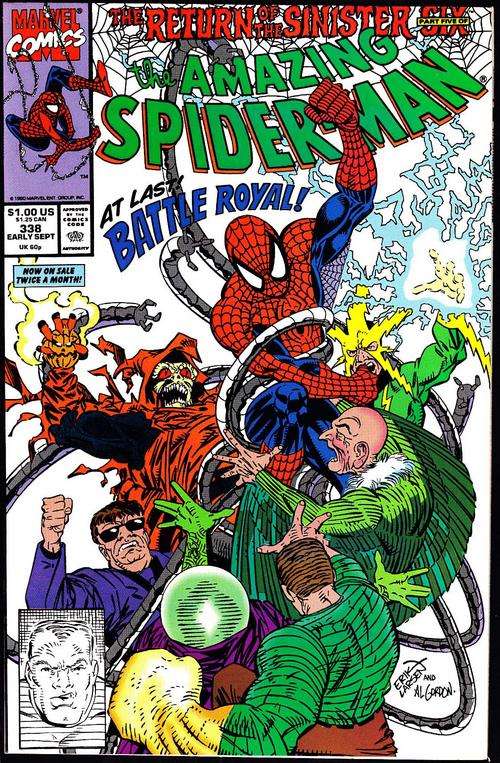 THE AMAZING SPIDERMAN COMIC #338 Marvel Comics Spider Man spider-man
