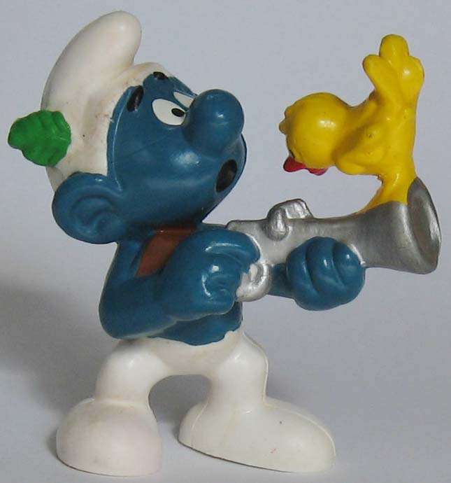 HUNTING SMURF !!!!!!!!!!!!! Smurfs Peyo Schleich Vinatge 1978 Figure