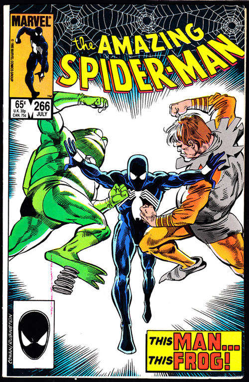 #266 THE AMAZING Spiderman 1985 COMIC SUPER HERO Marvel Comics Spider Man