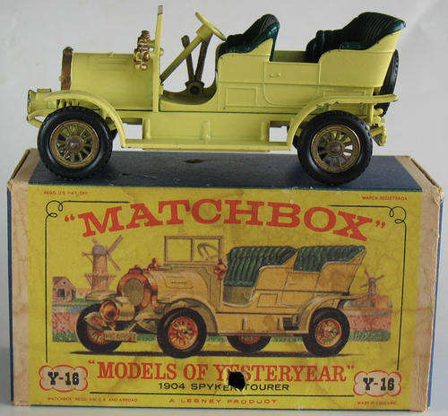 MATCHBOX Lesney Models Of Yesteryear Y-16 1904 Spyker Tourer 1961 (Holland Maker "Spyker" ) VINTAGE