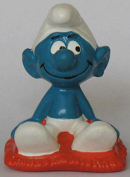 SITTING SMURF - SMURFS PEYO SCHLEICH - Sssssmmmmmuuuuuuurfs !