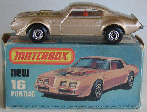 Matchbox Lesney Superfast #16 Pontiac - Boxed - Made in England - MATCHBOX - SUPERFAST