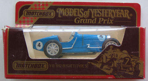 MATCHBOX Lesney Models Of Yesteryear (Grand Prix) Y-11 1932 Bugatti Type 51