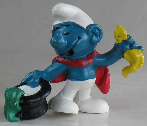 Magician Smurf - 1979 - Smurfs Peyo Schleich vintage collectable toy FIGURE