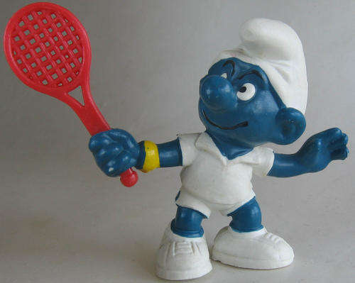 TENNIS SMURF 1978 SMURFS - Smurfs Peyo Schleich vintage collectable toy FIGURE