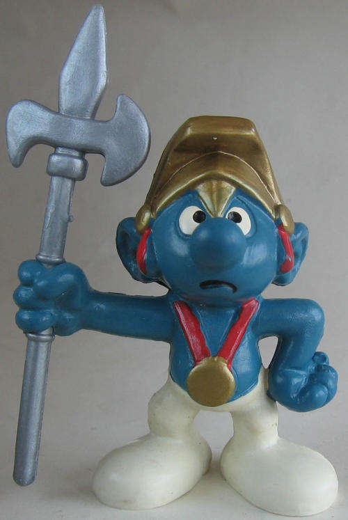ROMAN LEGION SMURF 1979 - Smurfs Peyo Schleich vintage collectable toy FIGURE