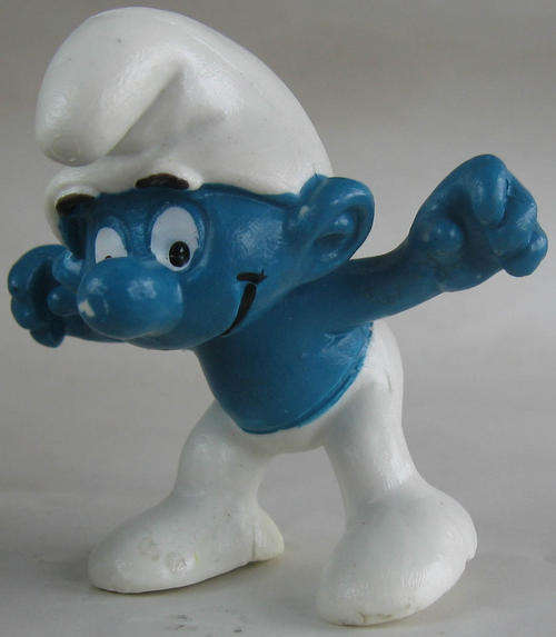 SWING SMURF 1980 - Smurfs Peyo Schleich vintage collectable toy FIGURE