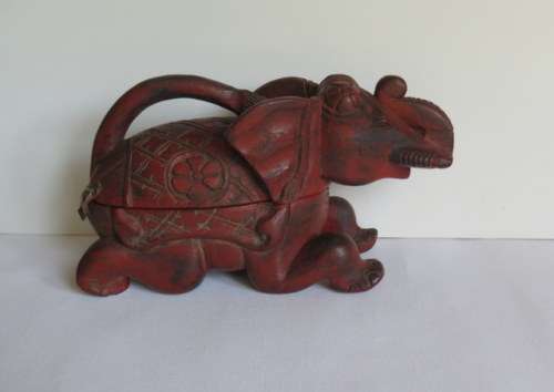 Wooden Elephant with Weights & Scales