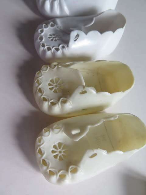 Vintage Dolls` shoes -  4 pairs