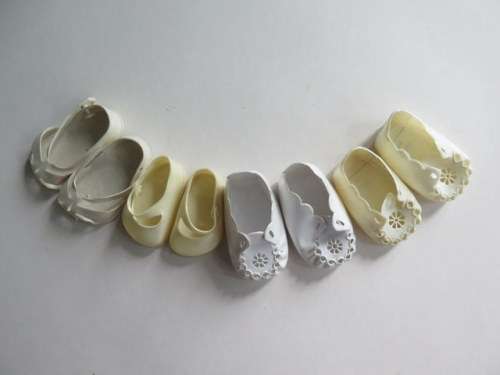 Vintage Dolls` shoes -  4 pairs