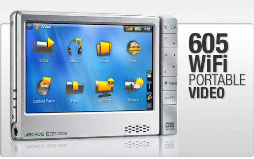 Archos 605 WiFi - 160 GB portable Multimedia device