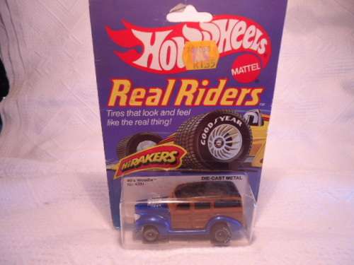 Hot Wheels - # 4351- '40s Woody - HiRaker - Real Rider - Long Card