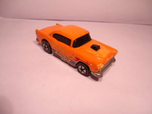 Hotwheels - # 2523 - 55 Chevy - 55 Chevy Transfer - red and yellow flames - 1978