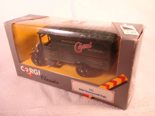 CORGI - 1929 Thornycroft Deliver Van - Castrol - # C821