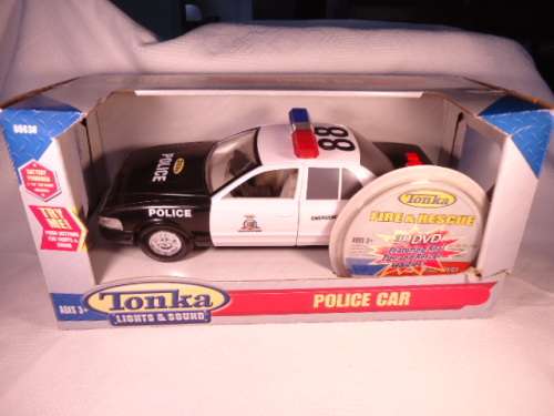 Tonka - Police Car - Battery Operated - Lights and sound - # 05036 - Plastic