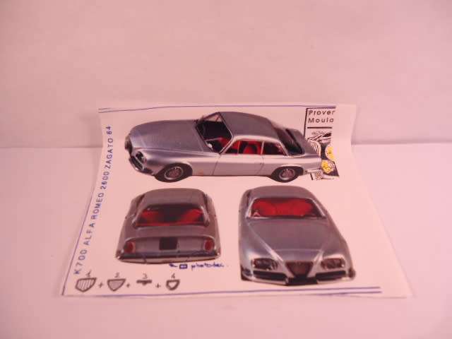 Provence Moulage - Alfa Romeo 2600 Zagato 1964 - #K700 - Unbuilt Resin Kit