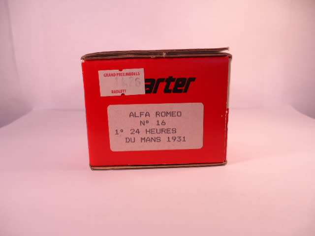 Starter - Alfa Romeo No.16, 1 24 Heures Du Mans 1931 - #142.6 - Unbuilt Resin Kit