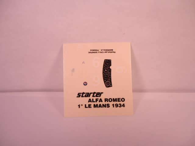 Starter - Alfa Romeo 1 Le Mans 1934 - #148.2 - Unbuilt Resin Kit