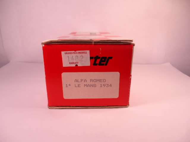 Starter - Alfa Romeo 1 Le Mans 1934 - #148.2 - Unbuilt Resin Kit