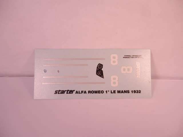 Starter - Alfa Romeo No.8, 1st Le Mans 1932 - #145.1 - Unbuilt Resin Kit