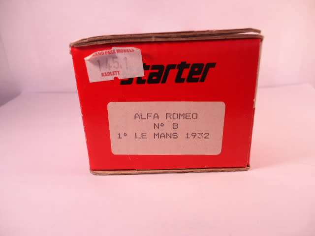 Starter - Alfa Romeo No.8, 1st Le Mans 1932 - #145.1 - Unbuilt Resin Kit