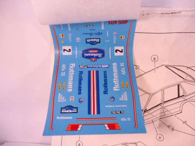 Meri Kits - Alfa Romeo 75 Rothmans Loubet-Rally Du Var 1986 - # MK 86 - Unbuilt White Metal Kit