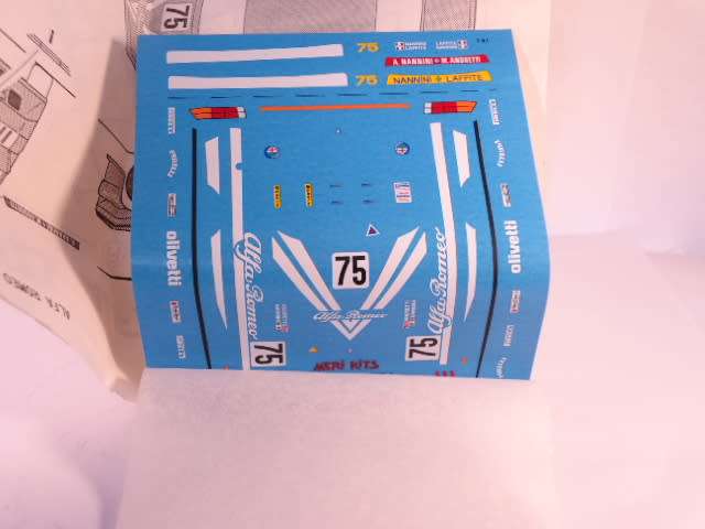 Meri Kits - Alfa Romeo 75 Gr.A Ufficiale Pista 1987 - # MK 96 - Unbuilt White Metal Kit