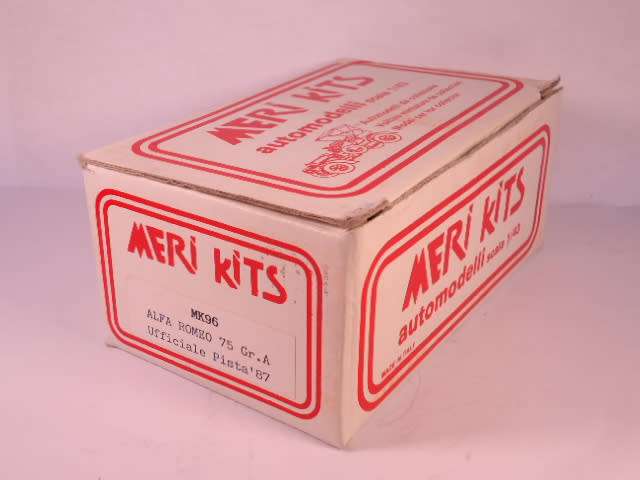 Meri Kits - Alfa Romeo 75 Gr.A Ufficiale Pista 1987 - # MK 96 - Unbuilt White Metal Kit