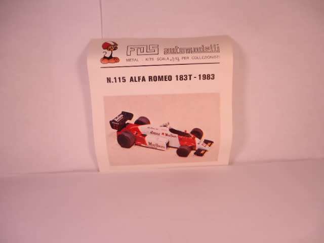 FDS Automodelli - Alfa Romeo 183 T 1983 - #115 - Unbuilt White Metal Kit