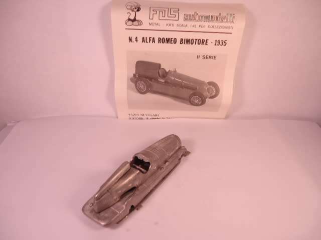 FDS Automodelli - Alfa Romeo Bimotore 1935 - #4 - Unbuilt White Metal Kit
