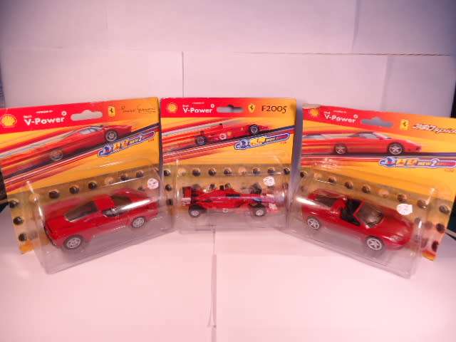 Shell V-Power - Ferrari - Lot of 6 - 1:38 - Plastic Models