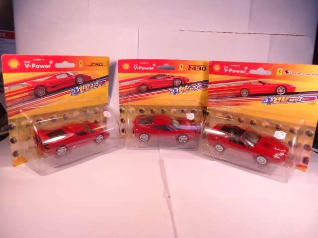 Shell V-Power - Ferrari - Lot of 6 - 1:38 - Plastic Models