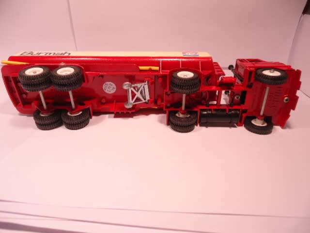 Dinky Toys - Foden Fuel Tanker  - Burmah - White Hubs with BlackTank fillers- # 950