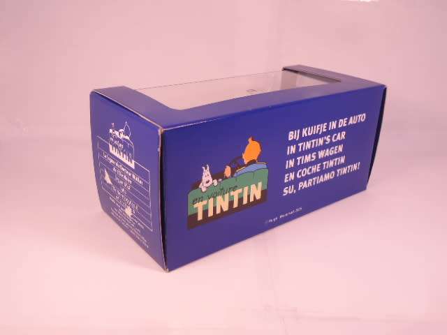 TinTin - 1962 Jaguar MkX - L`ILE NOIRE - with 4 figurines + dog - #2118040A