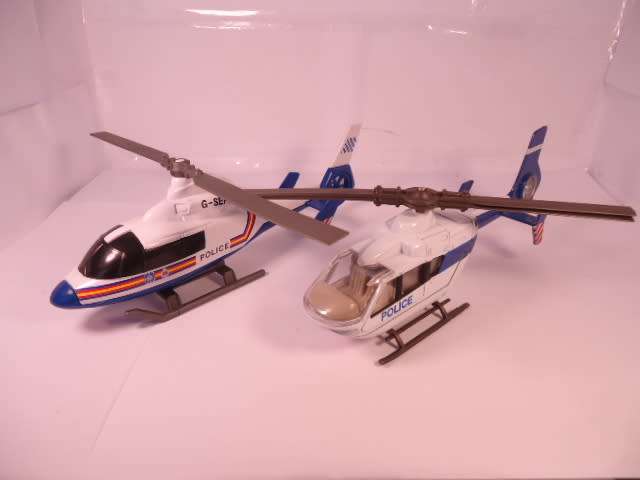 Made in China - Lot of 2 Police Helicopters