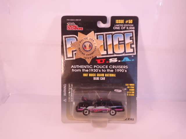 Racing Champions - 1987 Buick Grand National - Willingboro Police - #50 - 1/61