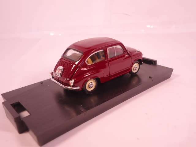 Brumm - Fiat 600 1a Serie Berlina 1955 - Polizia Stradale Amaranto - #R452
