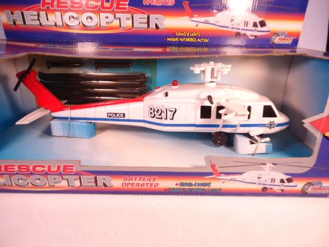 Power Vehicles - Rescue Helicopter - Battery operated, plastic model - #8217