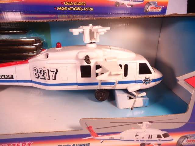 Power Vehicles - Rescue Helicopter - Battery operated, plastic model - #8217