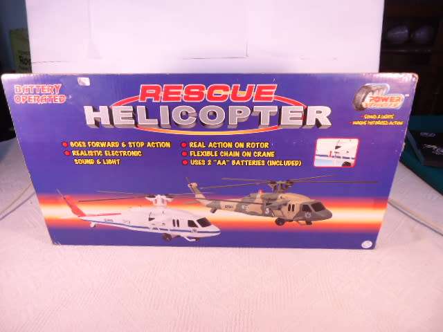Power Vehicles - Rescue Helicopter - Battery operated, plastic model - #8217
