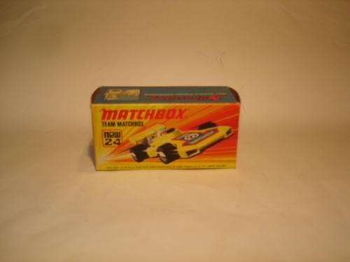 Matchbox Lesney 1972 Superfast - # 24 Team Matchbox empty box