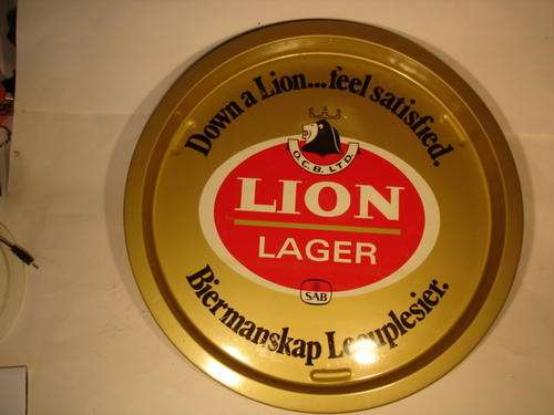 Tin Serving Tray - Lion Lager