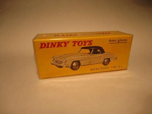 Dinky Atlas - # 526 - Mercedes 190SL - Silver with Black Roof