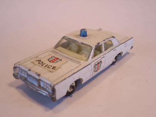 Matchbox Regular Wheels - # 55 D - Mercury Police Car