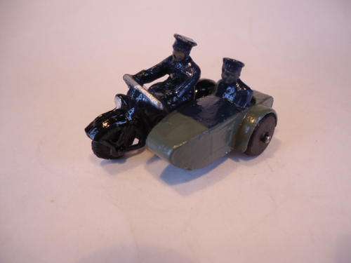 Dinky - # 42b - Police Motorcycle and side car