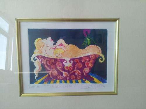 Framed Watercolour by Sarah J