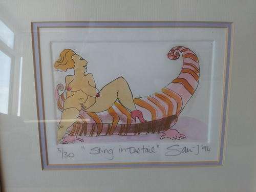 Framed Watercolour by Sarah J