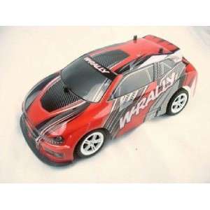 REMOTE CONTROL RALLY CAR WITH RECHARGEABLE BATTERIES AND CHARGER